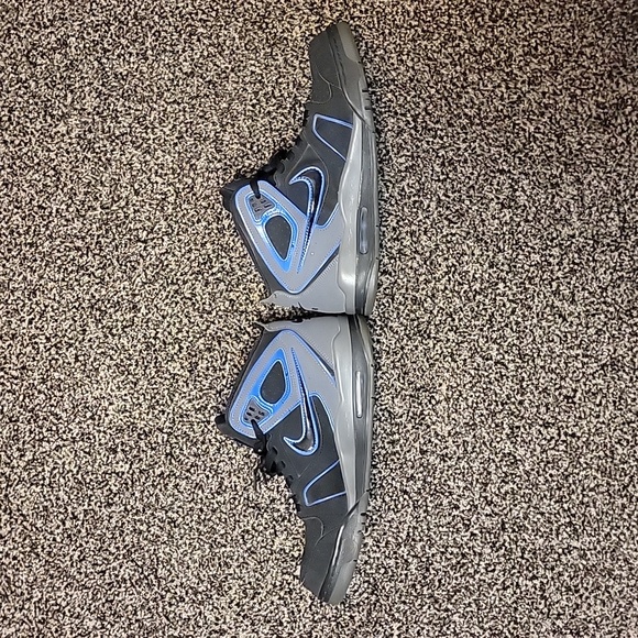 Nike Air Flight Falcon's, Size 11, Black and Granite with Blue Accents. - Picture 2 of 9